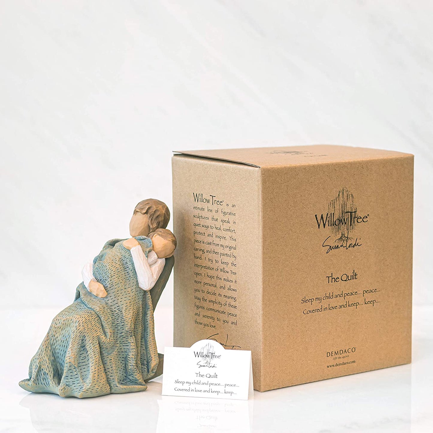 the Quilt, Sculpted Hand-Painted Figure