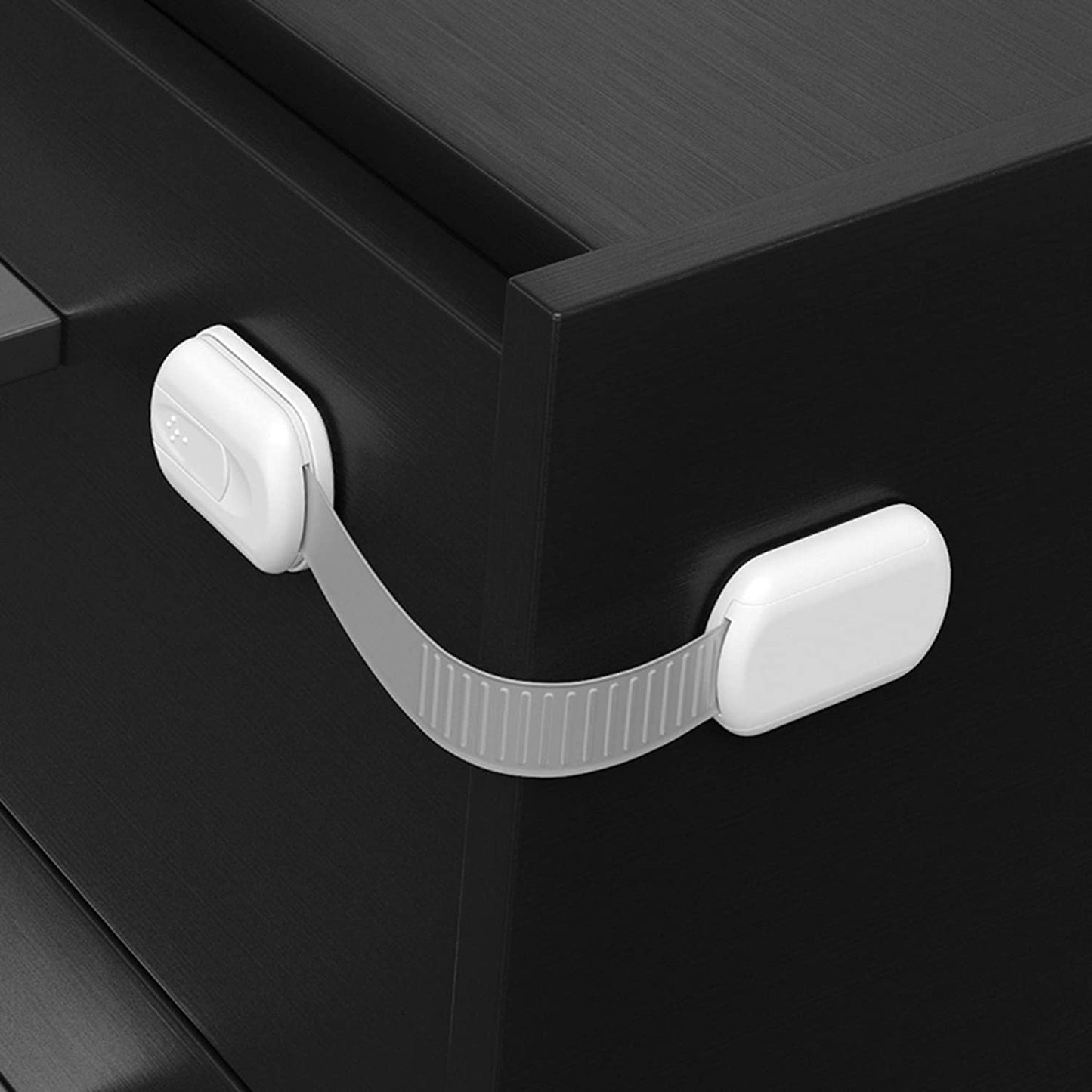 Baby Proofing Child Safety Locks (2 Pack) by - the Safest, Quickest and Easiest 3M Adhesive Cabinet Latches, No Screws & Magnets, Multi-Purpose for Furniture, Kitchen, Ovens, Toilet Seats
