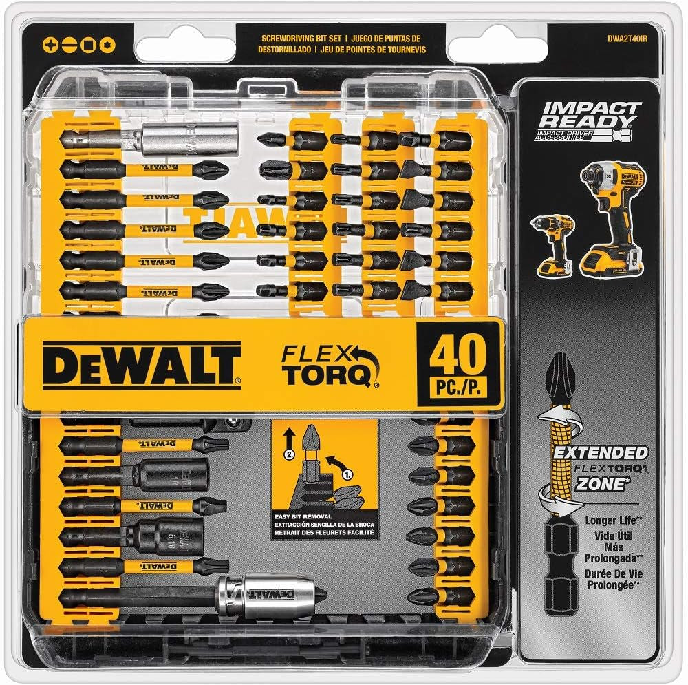 Screwdriver Bit Set (40-Piece) and Magnetic Nut Driver Set (5-Piece)
