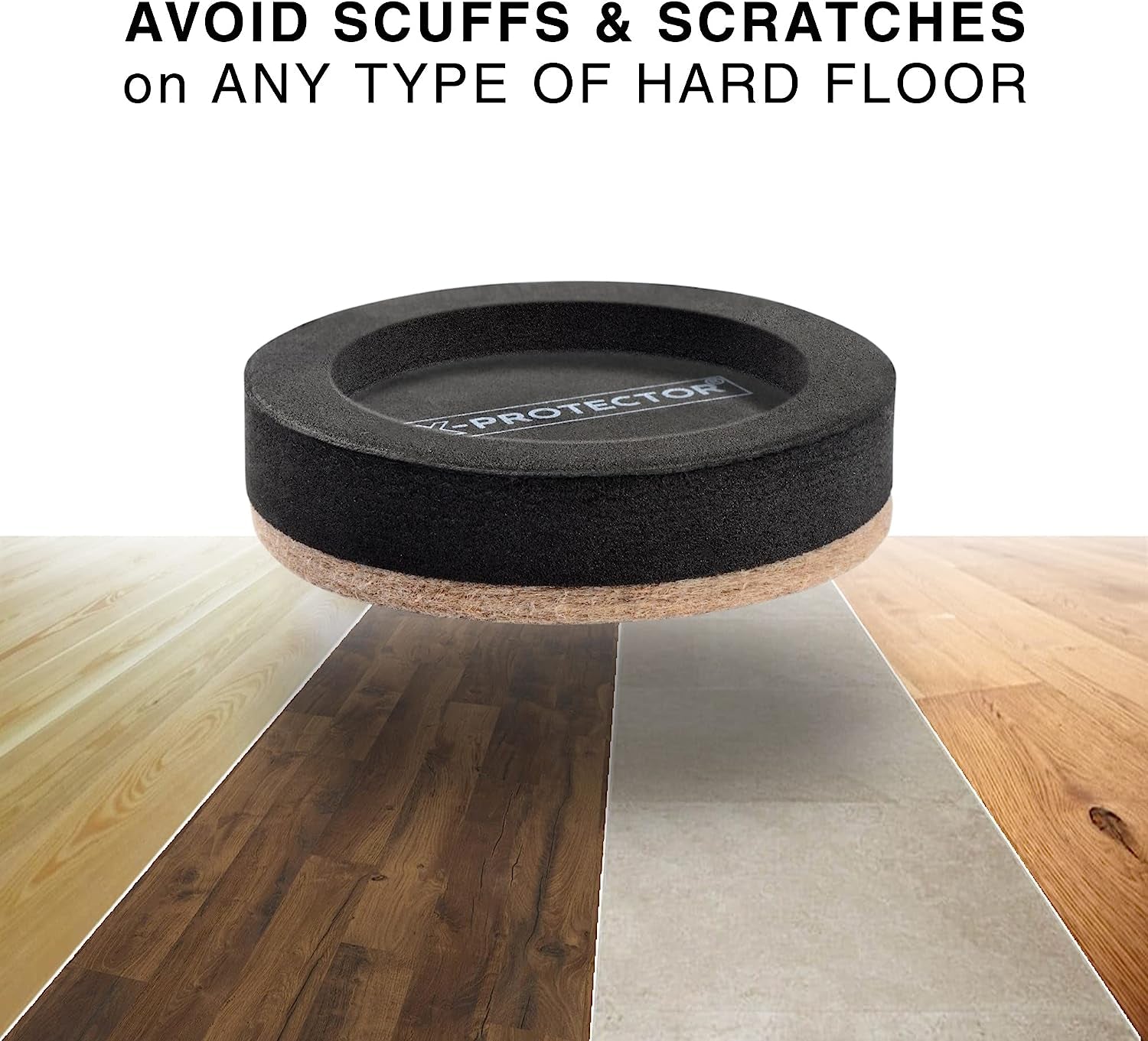 Felt Furniture Sliders for Hardwood Floors  8 PCS 3 ½” - Furniture Slider with Unique Design - Heavy-Duty Furniture Movers for Hard Surfaces - Felt Sliders - Move Your Furniture Easily!