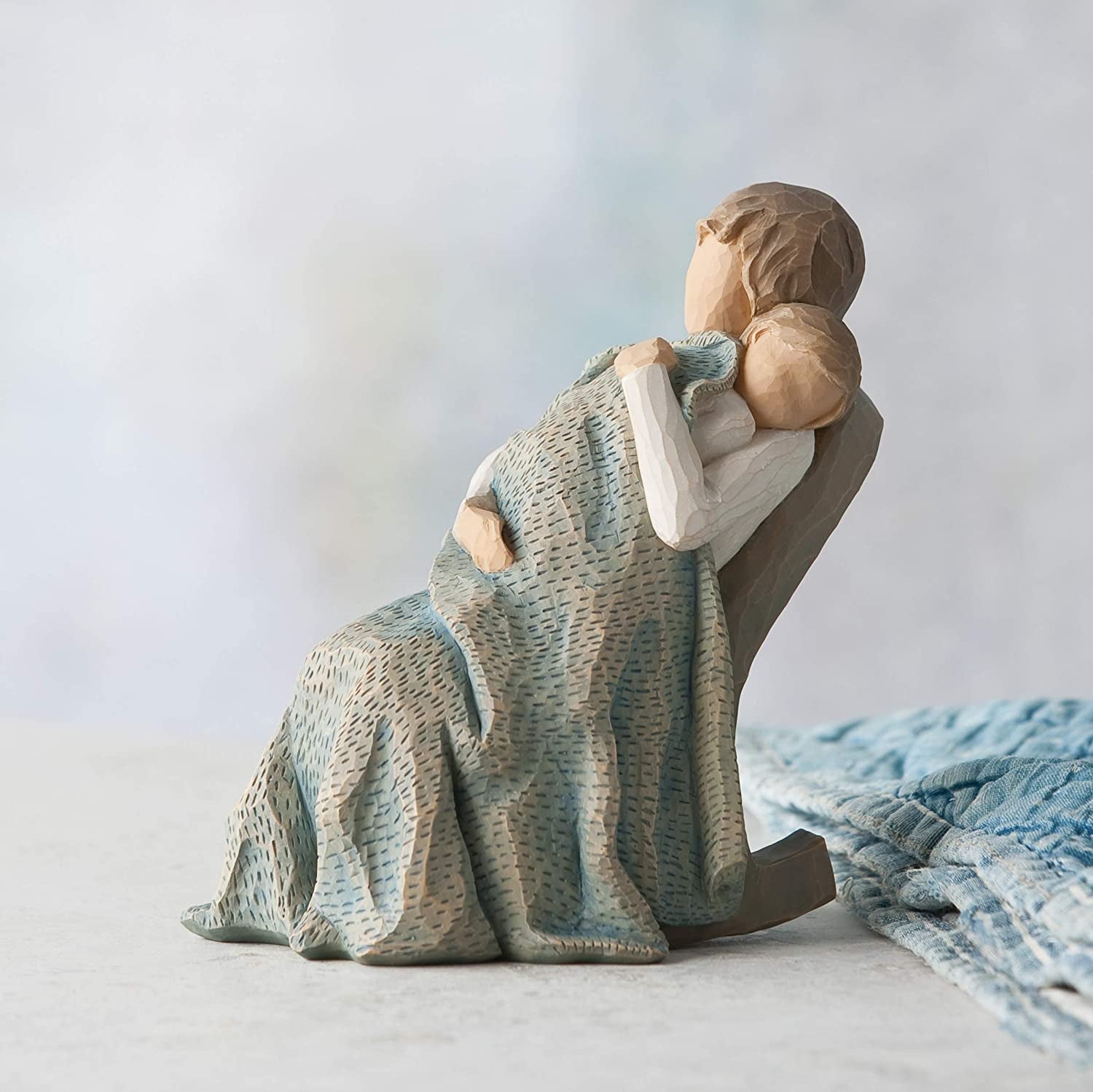 the Quilt, Sculpted Hand-Painted Figure