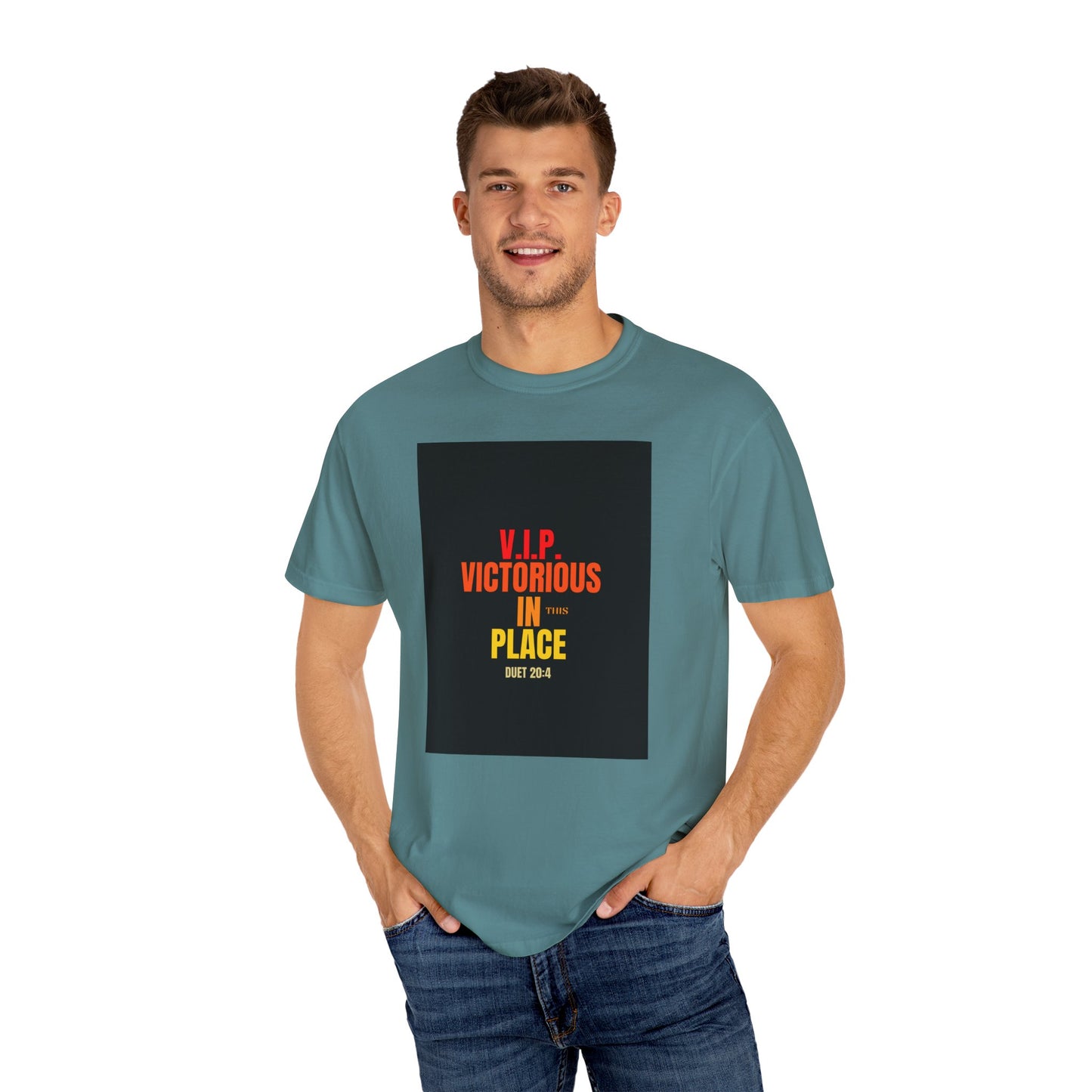 Unisex  Garment-Dyed Victorious In This place T-shirt