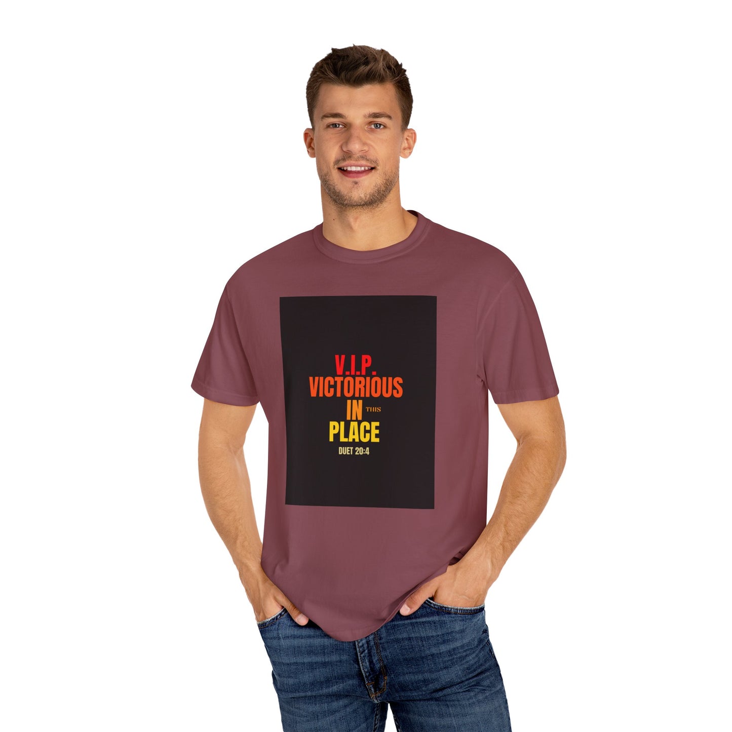 Unisex  Garment-Dyed Victorious In This place T-shirt