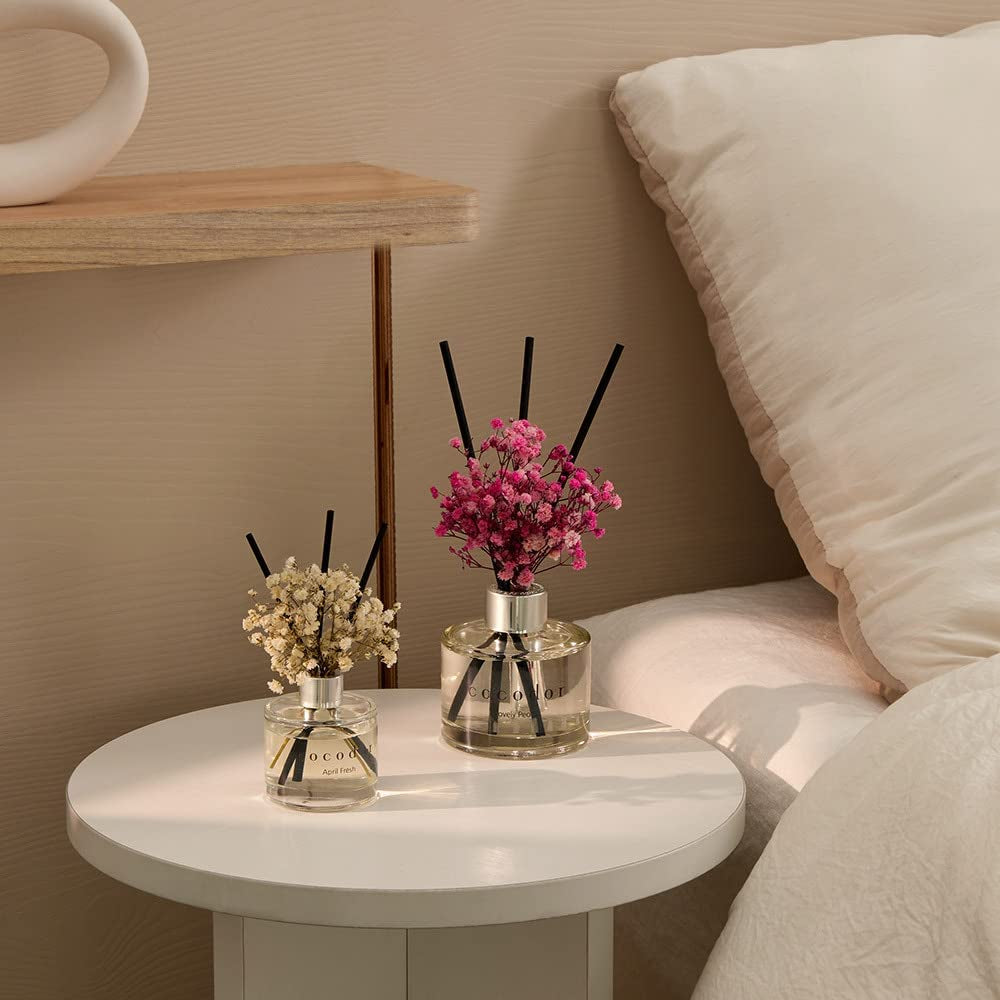 COCODOR Preserved Real Flower Reed Diffuser/Black Cherry / 6.7Oz(200Ml) / 1 Pack/Reed Diffuser Set, Oil Diffuser & Reed Diffuser Sticks, Home Decor & Office Decor, Fragrance and Gifts