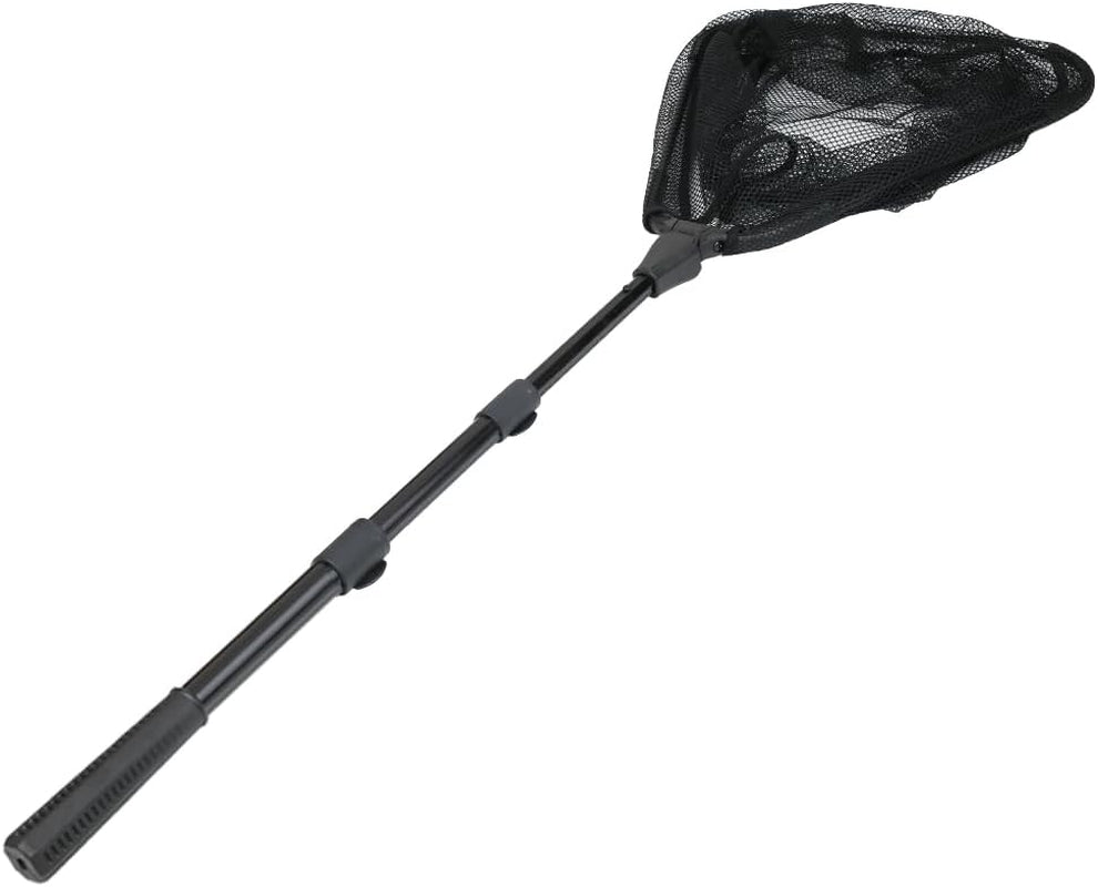 Fishing Landing Net with Telescoping Pole Handle, Fishing Net Freshwater for Kids Men Women, Extend to 40-63 Inches