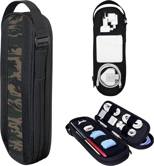 Cable Organizer Tech Bag for Laptop Accessories | Electronic Organizer Travel Case for Cord & Tech Gadgets | Small Charger Organizer Pouch for Travel Essentials