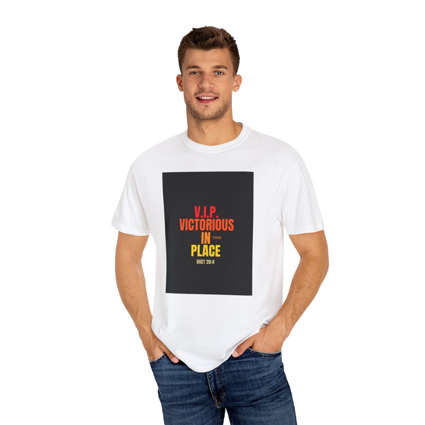 Unisex  Garment-Dyed Victorious In This place T-shirt