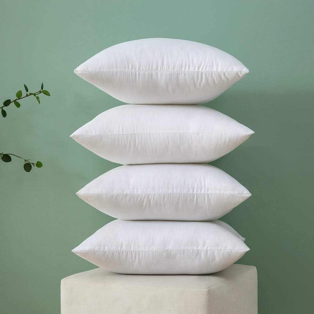 Throw Pillow Insert Premium Pillow Stuffer Sham Rectangle for Decorative Cushion Bed Couch Sofa 17X17 Inch