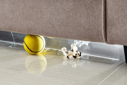 Clear Toy Blockers for Furniture - Stop Things from Going under Couch Sofa Bed and Other Furniture - Suit for Hard Surface Floors Only