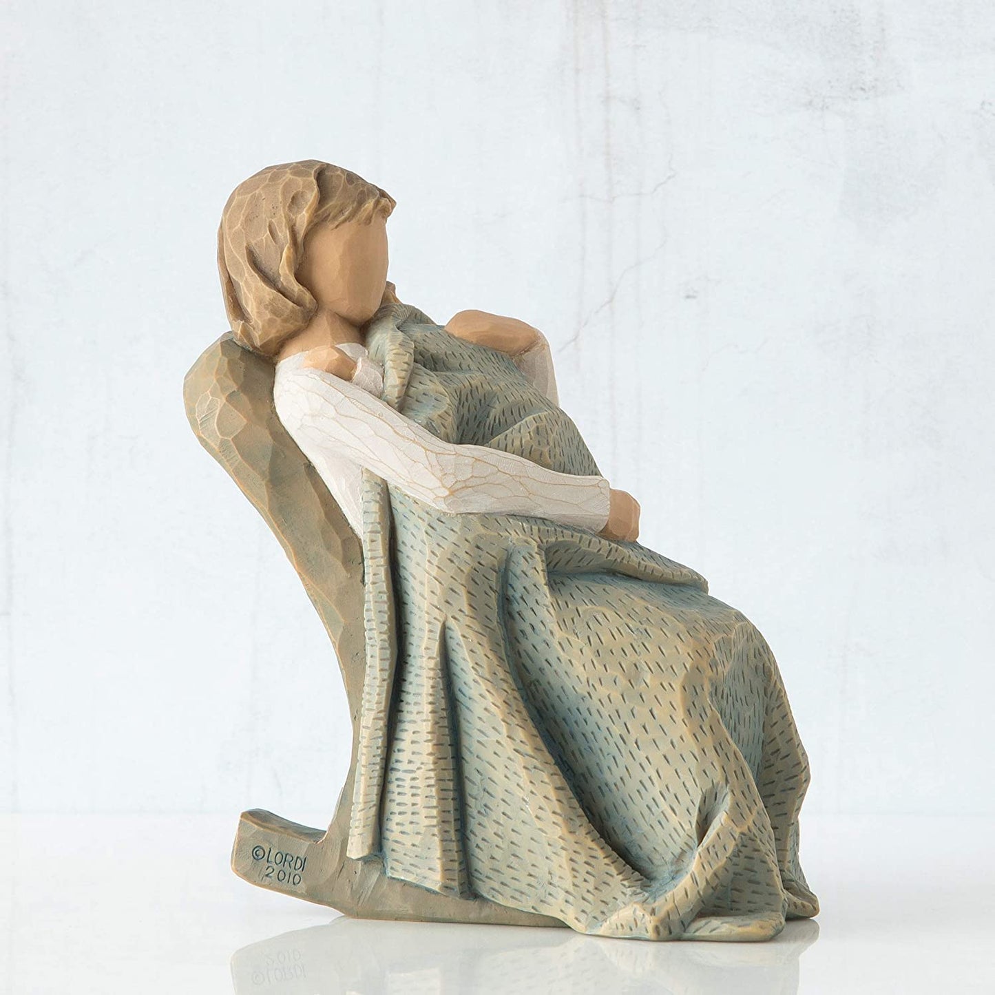 the Quilt, Sculpted Hand-Painted Figure