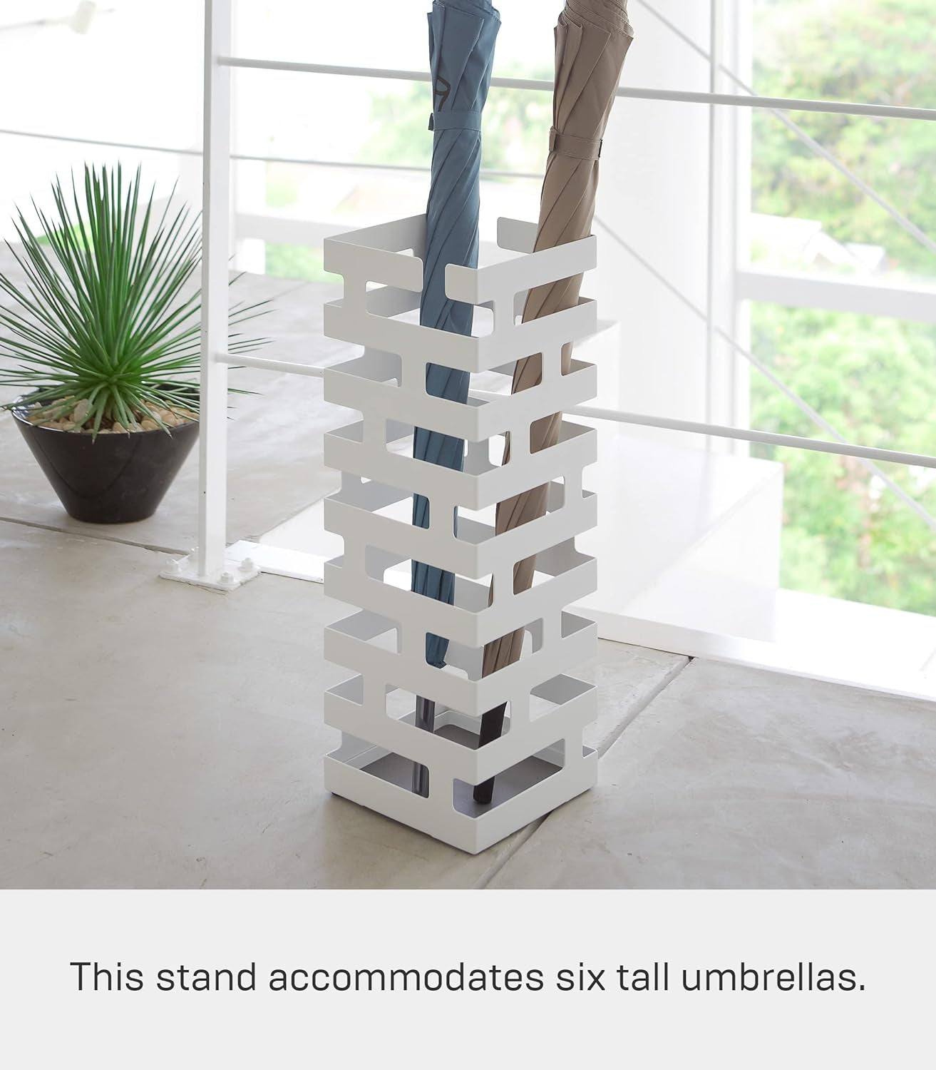 Home Storage Walking Canes | Steel | Umbrella Stand, Small, White