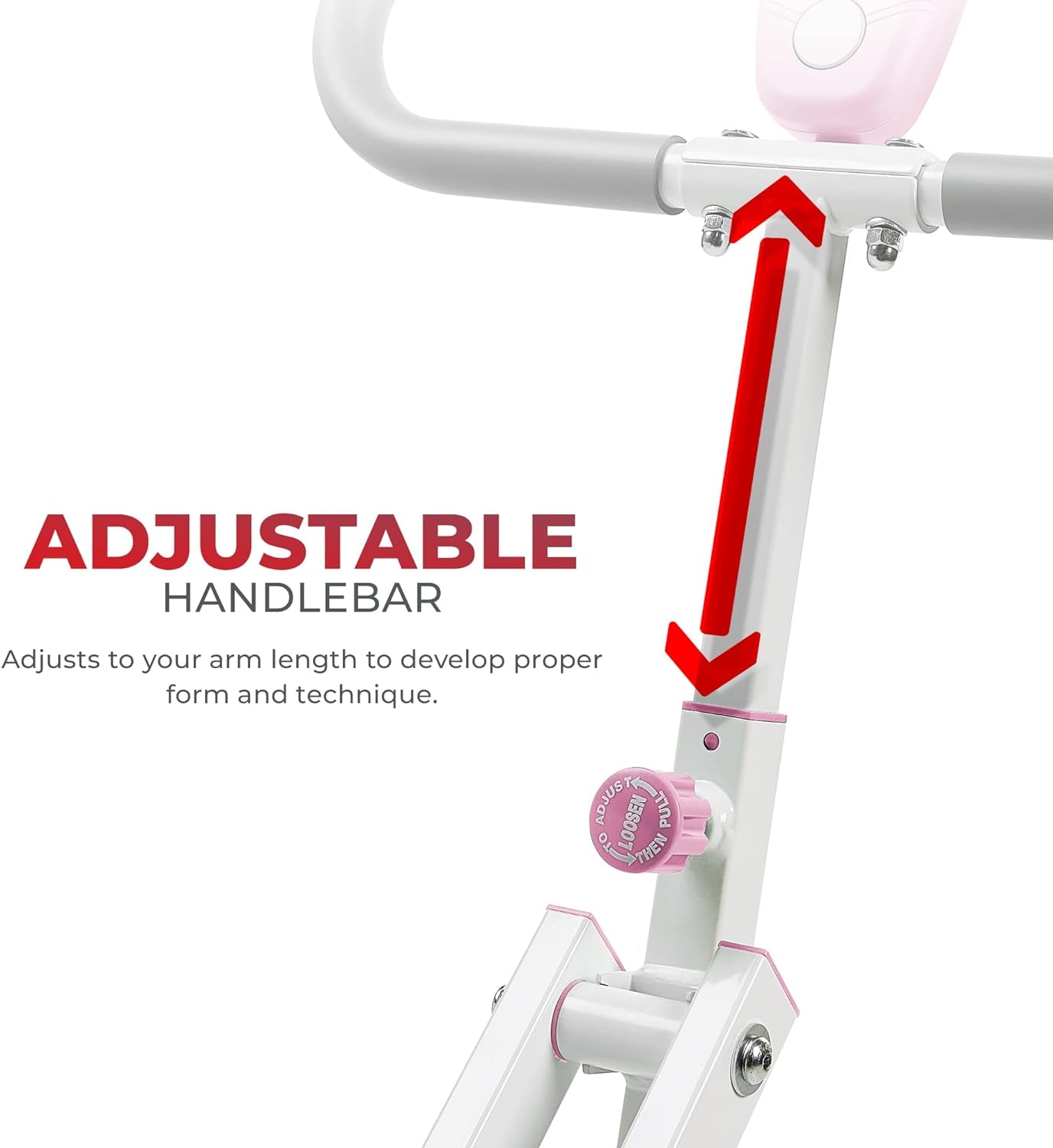 Row-N-Ride Squat Assist Trainer for Glutes & Legs Workout with Adjustable Resistance, Optional Full Motion & Smart Connected Fitness App