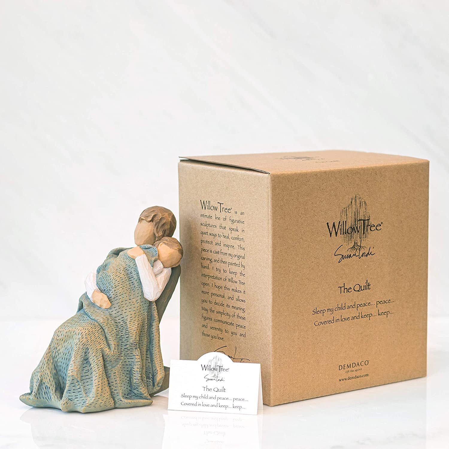 the Quilt, Sculpted Hand-Painted Figure