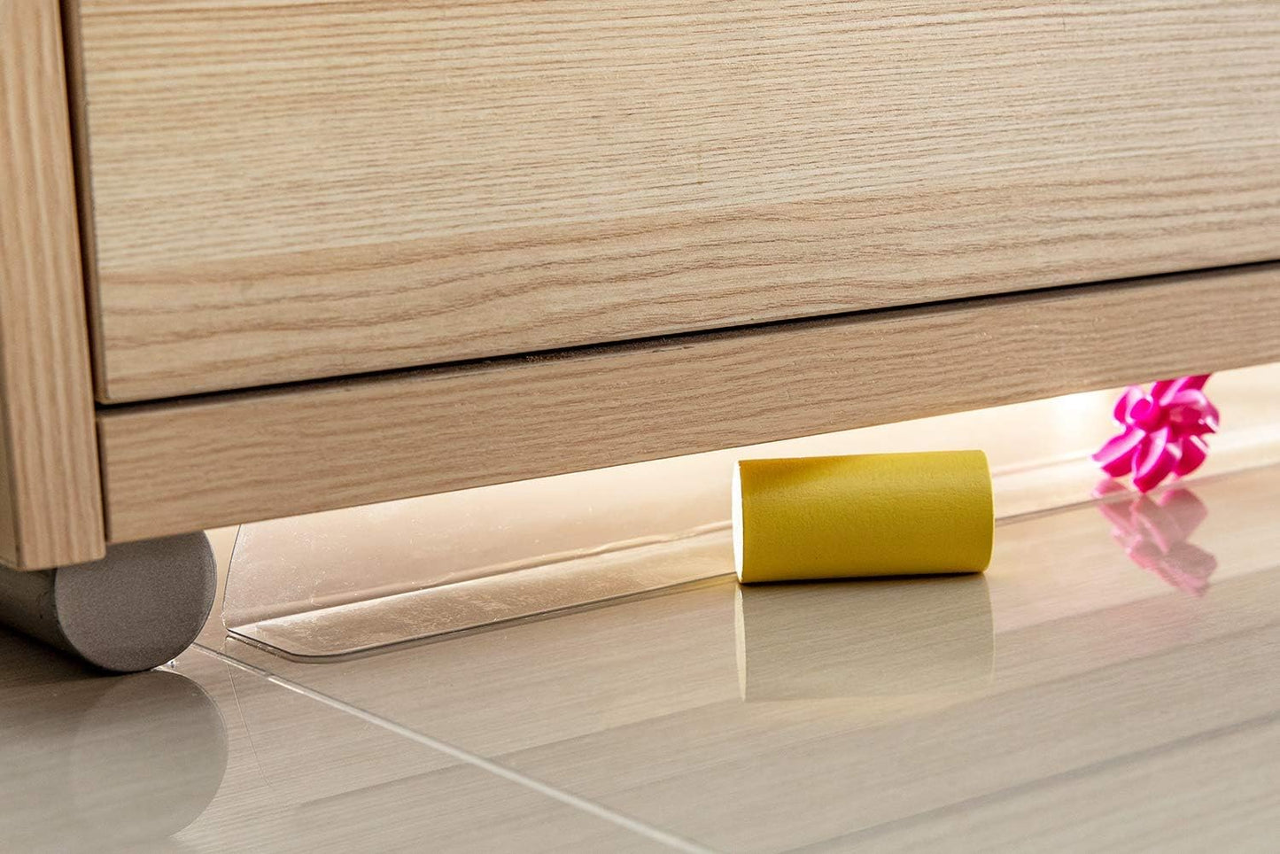 Clear Toy Blockers for Furniture - Stop Things from Going under Couch Sofa Bed and Other Furniture - Suit for Hard Surface Floors Only