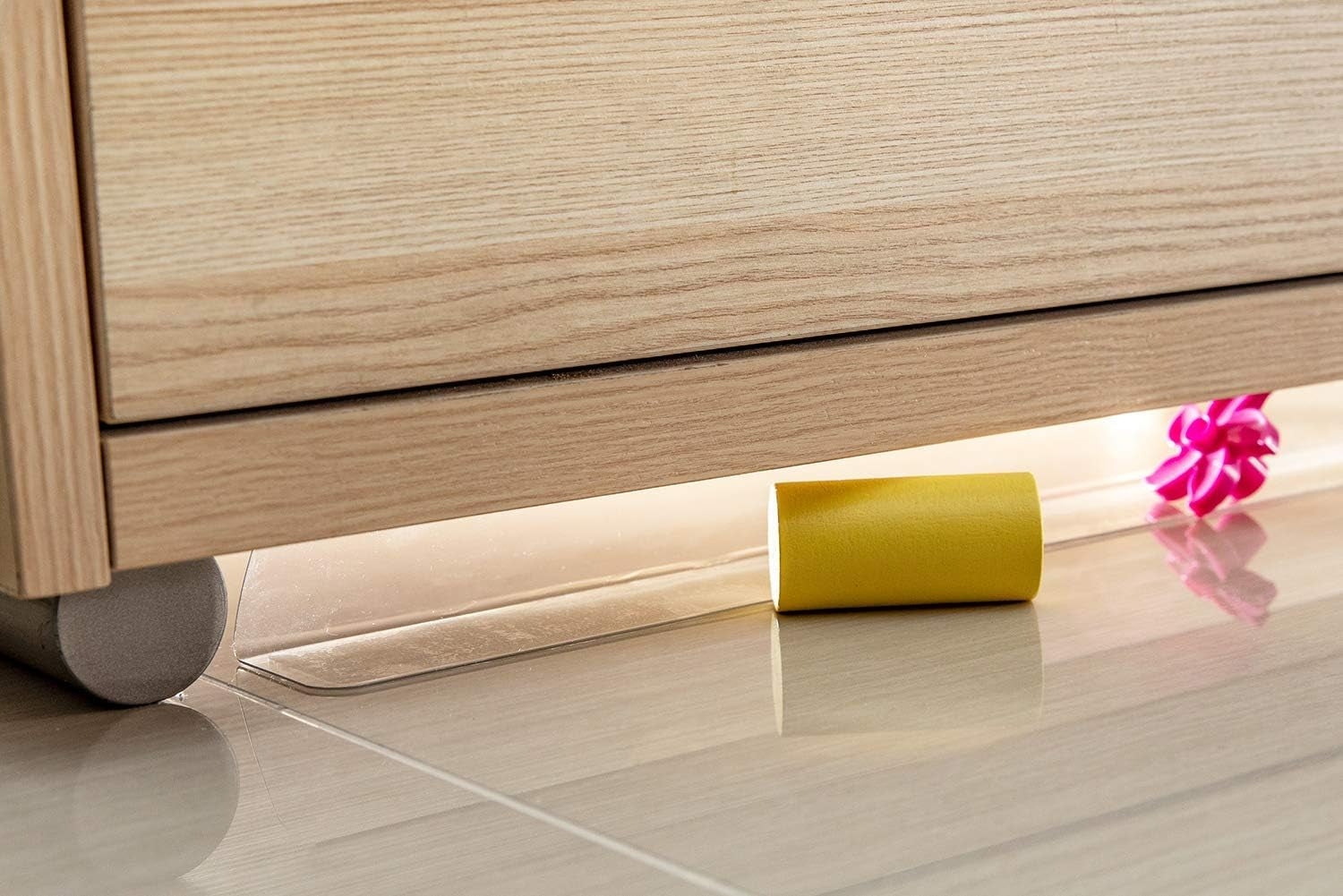 Clear Toy Blockers for Furniture - Stop Things from Going under Couch Sofa Bed and Other Furniture - Suit for Hard Surface Floors Only