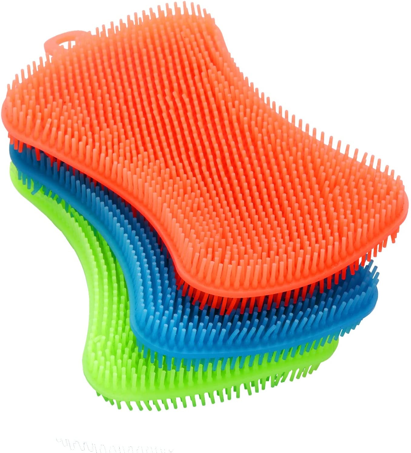 3PCS  Silicone Dish Sponges, Super Food-Grade Silicone Sponges Kitchen Sponge, Multi-Purpose and Efficient Sponge Kitchen Gadgets, Especial Delicate Kitchen Sponge Brush