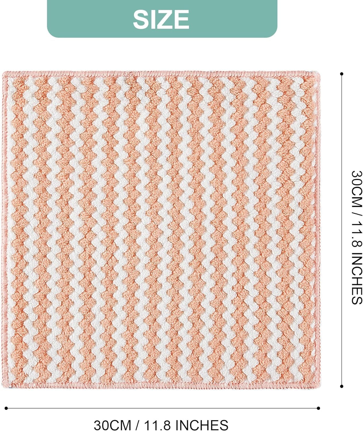 Microfiber Cleaning Cloth, All-Purpose Microfiber Towels, Absorbent Streak Free Lint Free Rags for Cleaningreusable and Washable Towels-5 Pack, Size 11.8 X 11.8 Inch