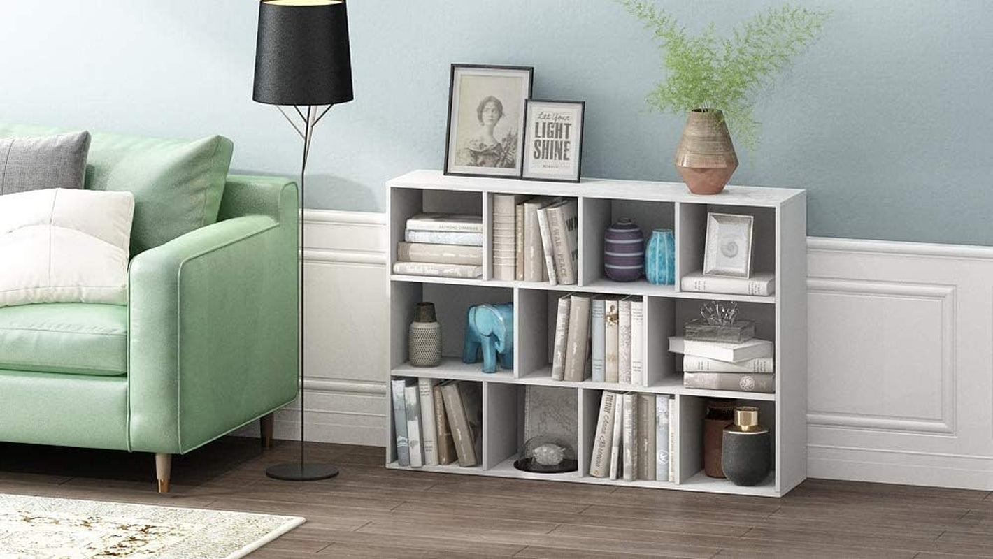 Luder Bookcase / Book / Storage , 11-Cube, White