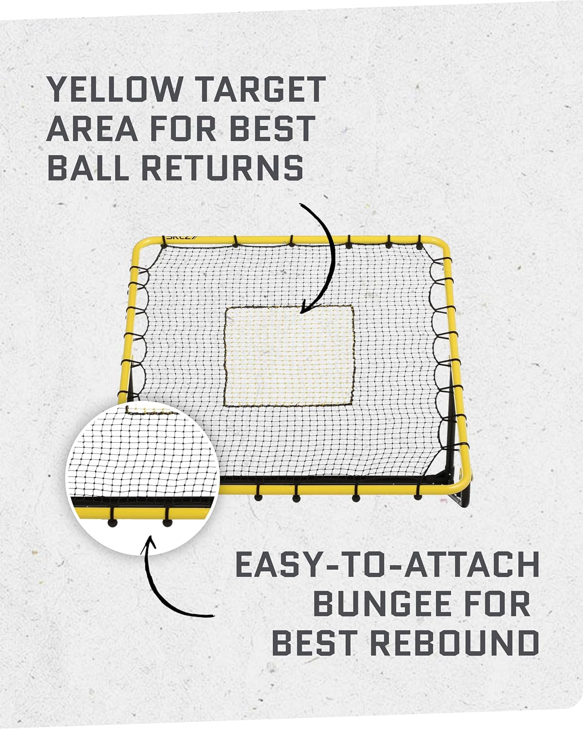 Baseball and Softball Rebounder Net for Pitching and Fielding Training, 4 X 4.5 Feet
