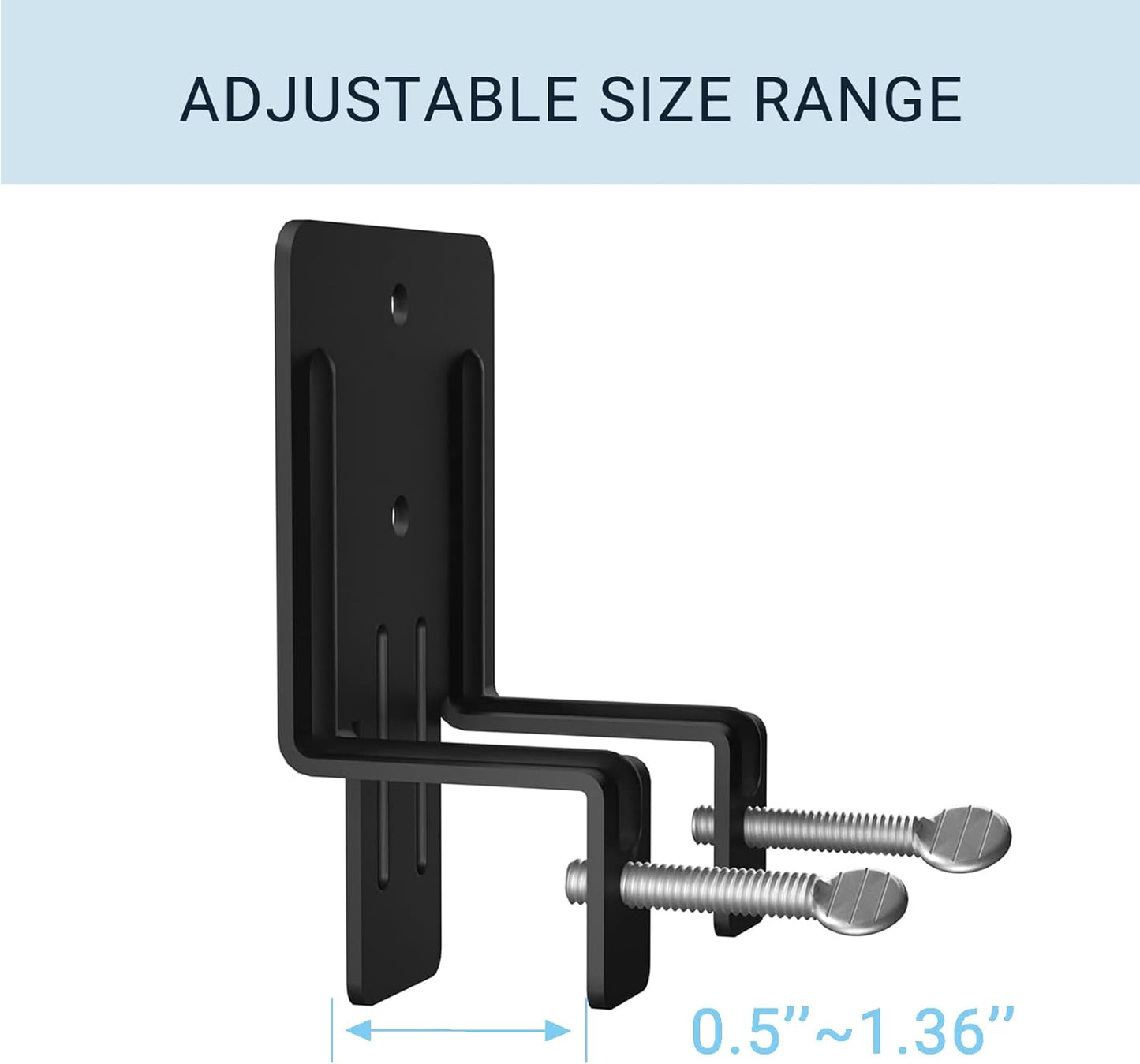 6 Pcs Metal Mattress Slide Stopper, Non Slip Mattress Gripper for King Bed Frame, Prevent Mattress Sliding, Easy to Assemble, Sturdy, Black, 23_05