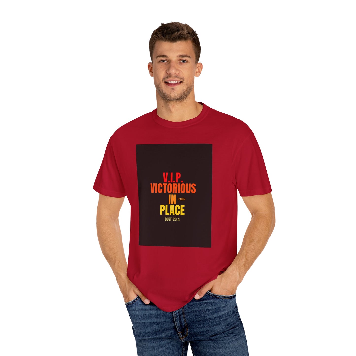 Unisex  Garment-Dyed Victorious In This place T-shirt