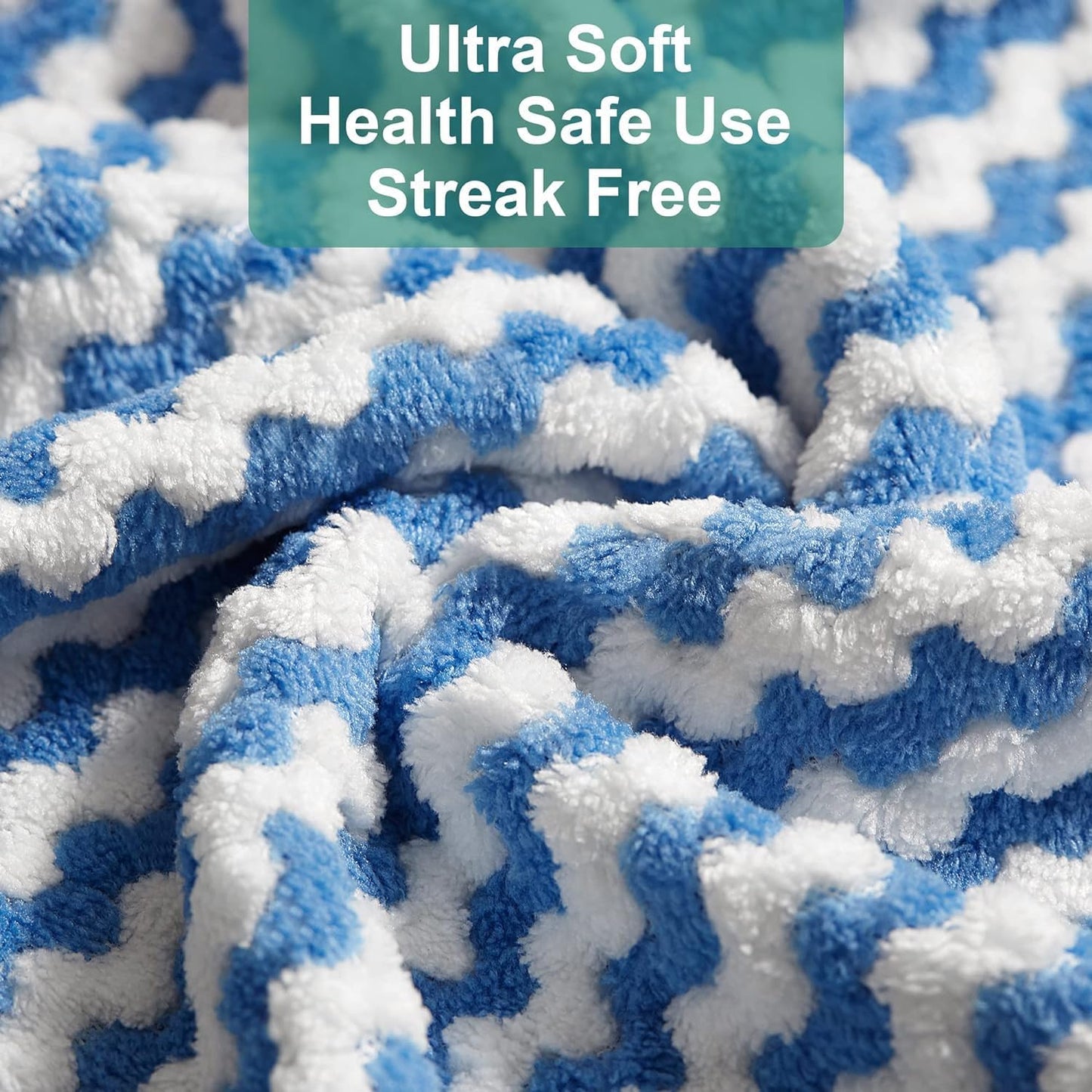 Microfiber Cleaning Cloth, All-Purpose Microfiber Towels, Absorbent Streak Free Lint Free Rags for Cleaningreusable and Washable Towels-5 Pack, Size 11.8 X 11.8 Inch