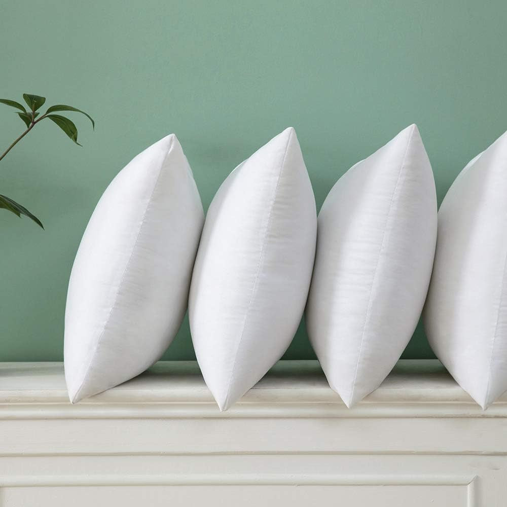 Throw Pillow Insert Premium Pillow Stuffer Sham Rectangle for Decorative Cushion Bed Couch Sofa 17X17 Inch