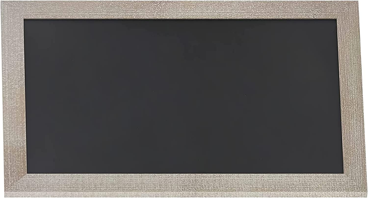 20" X 30" Weathered Lightwash Solid Wood Frame Wall Chalkboard, Magnetic Surface, Home Décor, Restaurant & Café Menus, Blackboard, Includes Chalk, Eraser & Hanging Hardware