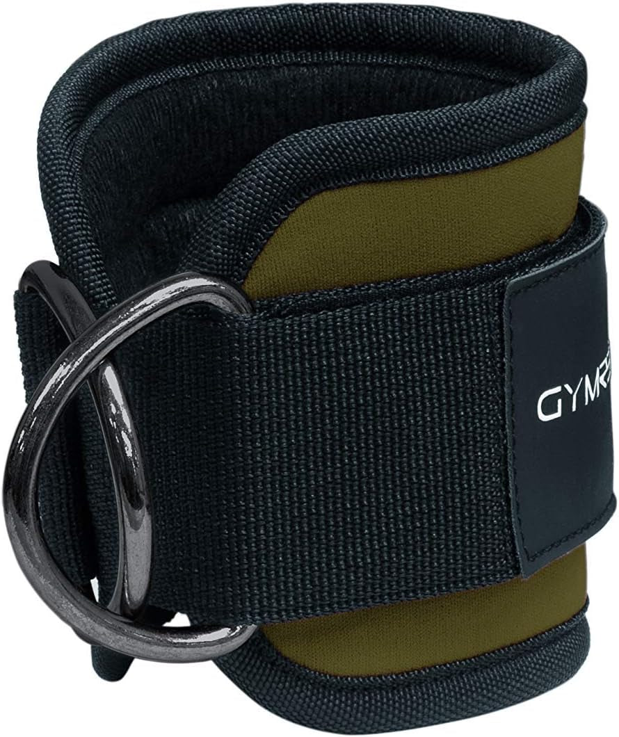 Ankle Straps (Pair) for Cable Machine Kickbacks, Glute Workouts, Lower Body Exercises - Adjustable Leg Straps with Neoprene Padding