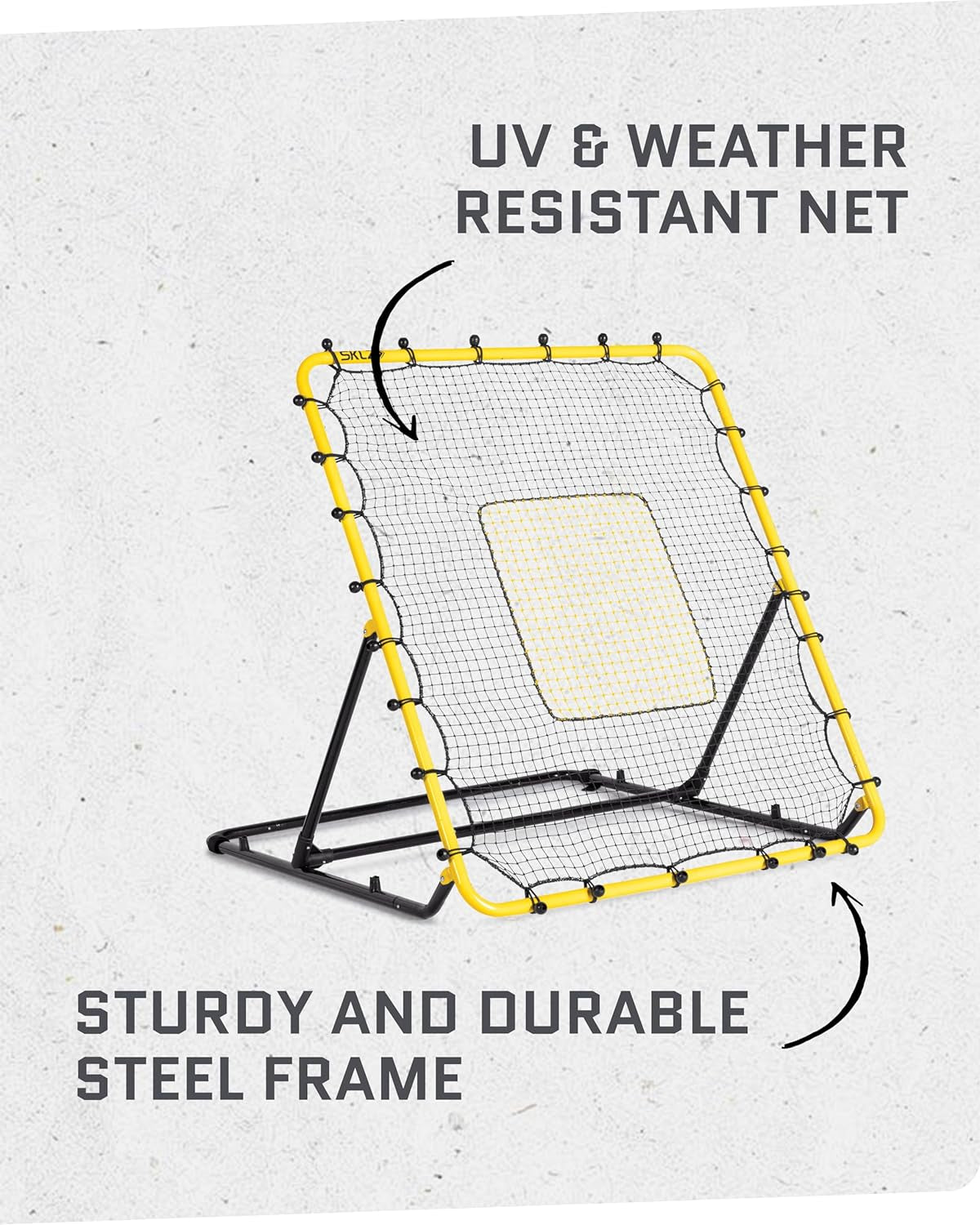 Baseball and Softball Rebounder Net for Pitching and Fielding Training, 4 X 4.5 Feet