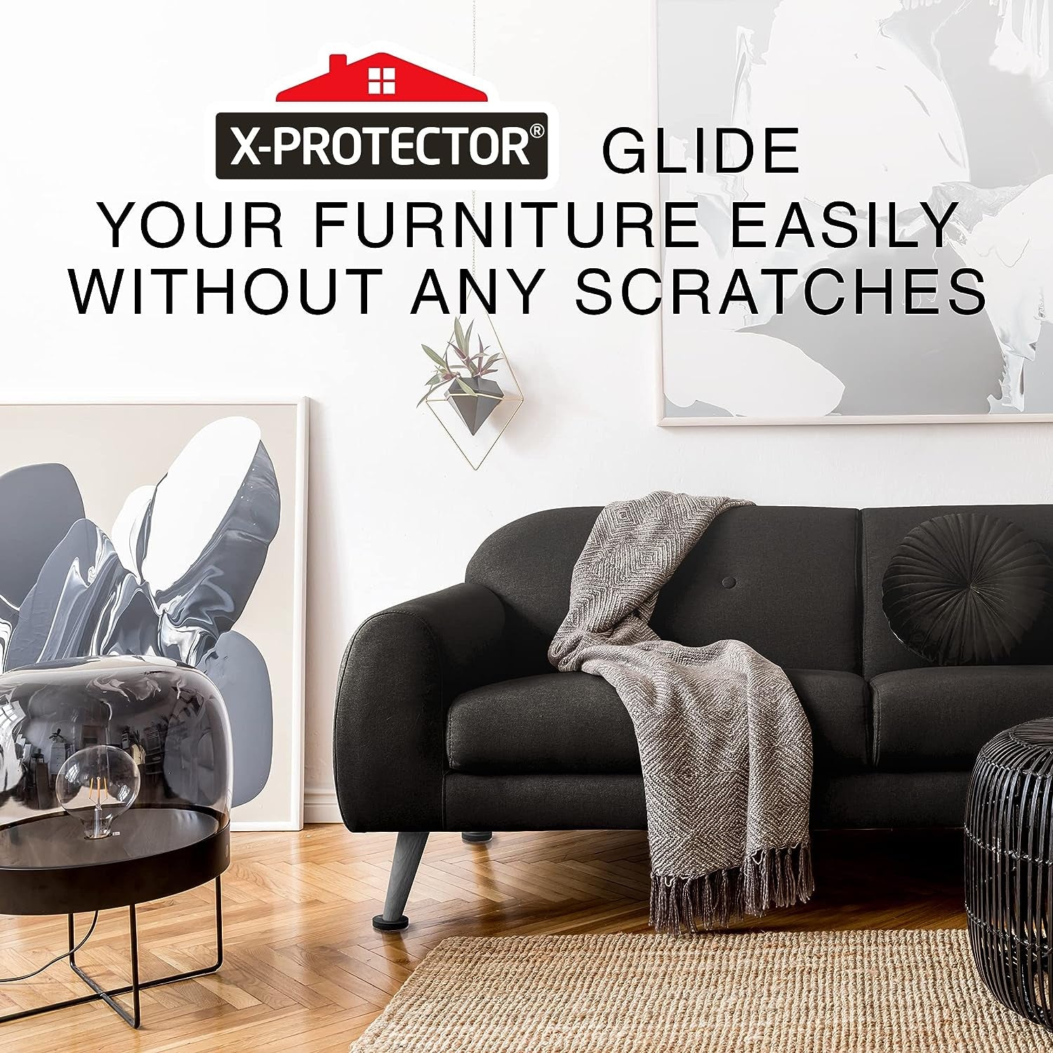 Felt Furniture Sliders for Hardwood Floors  8 PCS 3 ½” - Furniture Slider with Unique Design - Heavy-Duty Furniture Movers for Hard Surfaces - Felt Sliders - Move Your Furniture Easily!