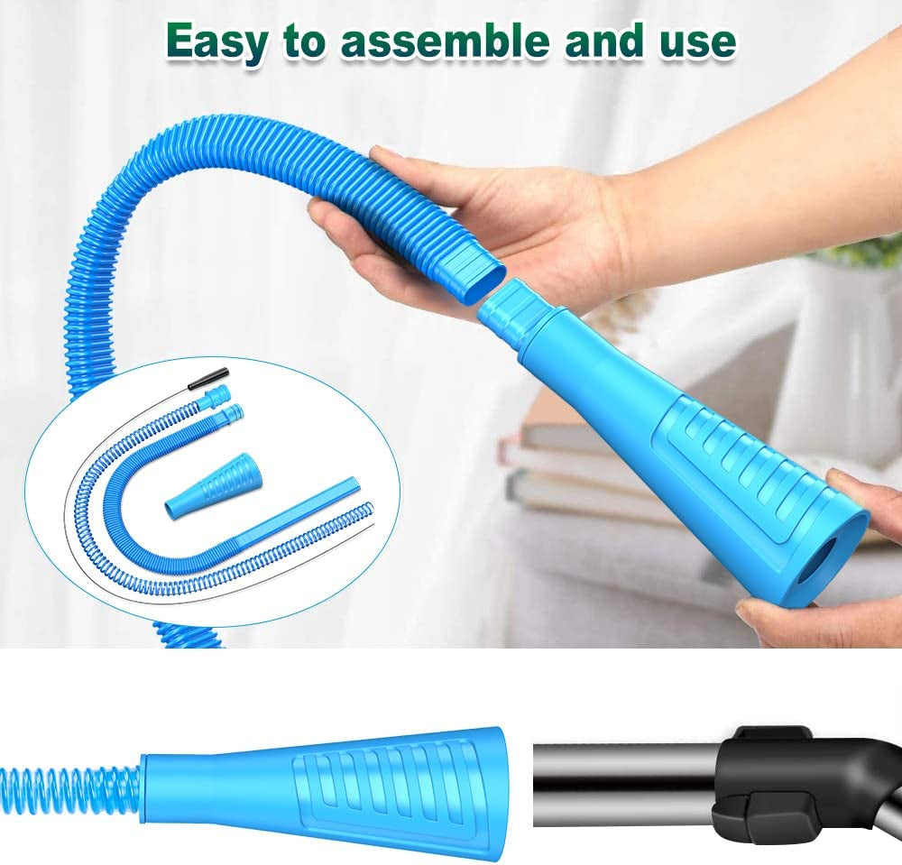2 Pieces Dryer Vent Cleaner Kit Dryer Lint Vacuum Attachment, Dryer Vent Cleaning Lint Remover 2 Hoses Tools for Home Improvement