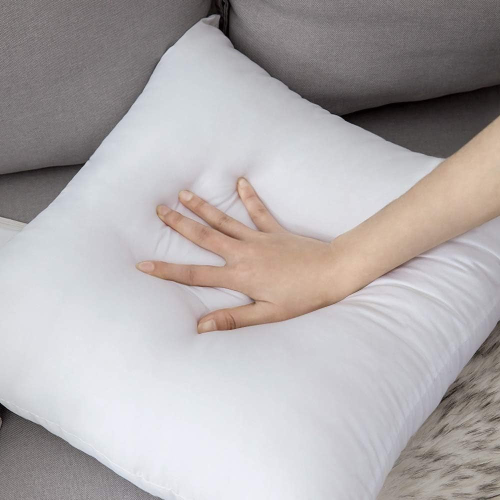 Throw Pillow Insert Premium Pillow Stuffer Sham Rectangle for Decorative Cushion Bed Couch Sofa 17X17 Inch