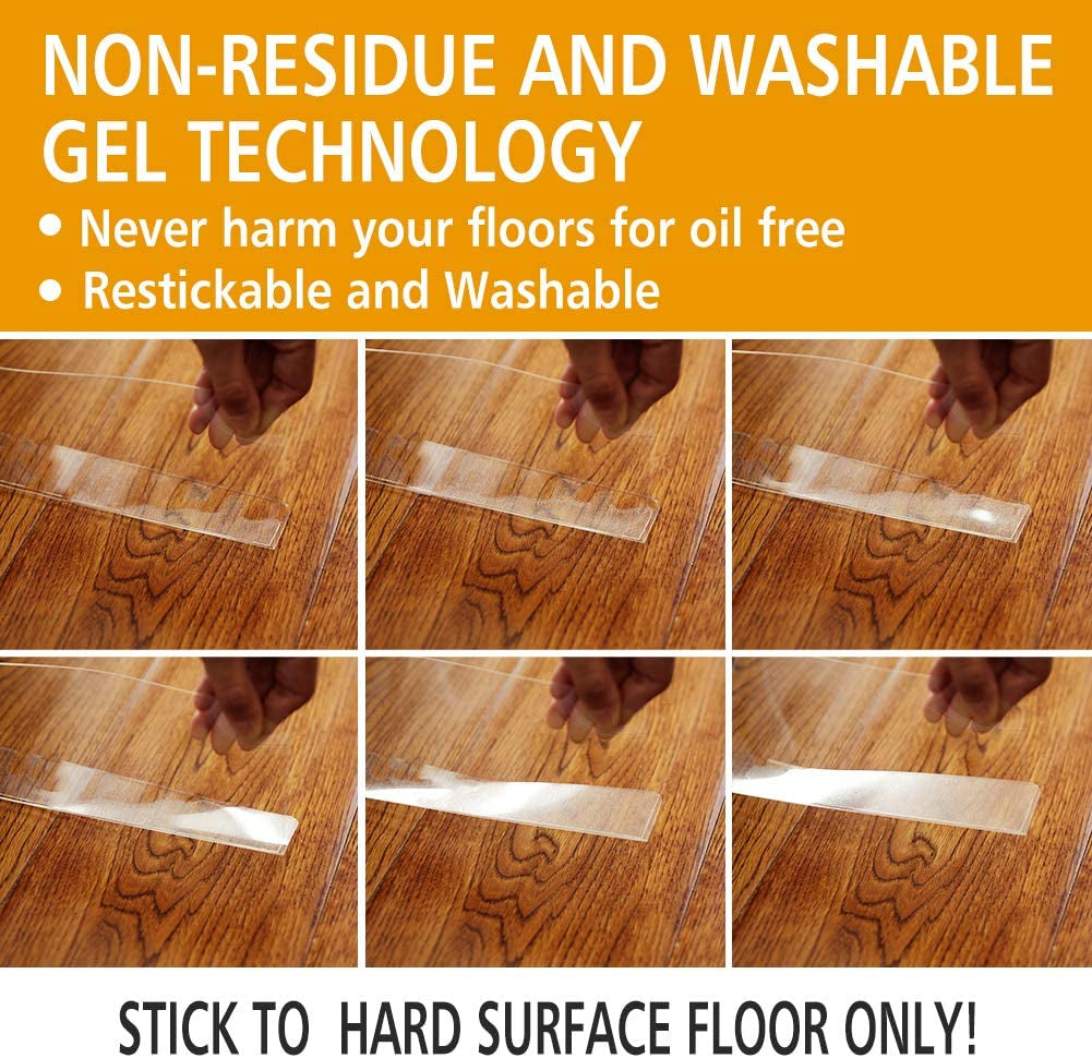 Clear Toy Blockers for Furniture - Stop Things from Going under Couch Sofa Bed and Other Furniture - Suit for Hard Surface Floors Only