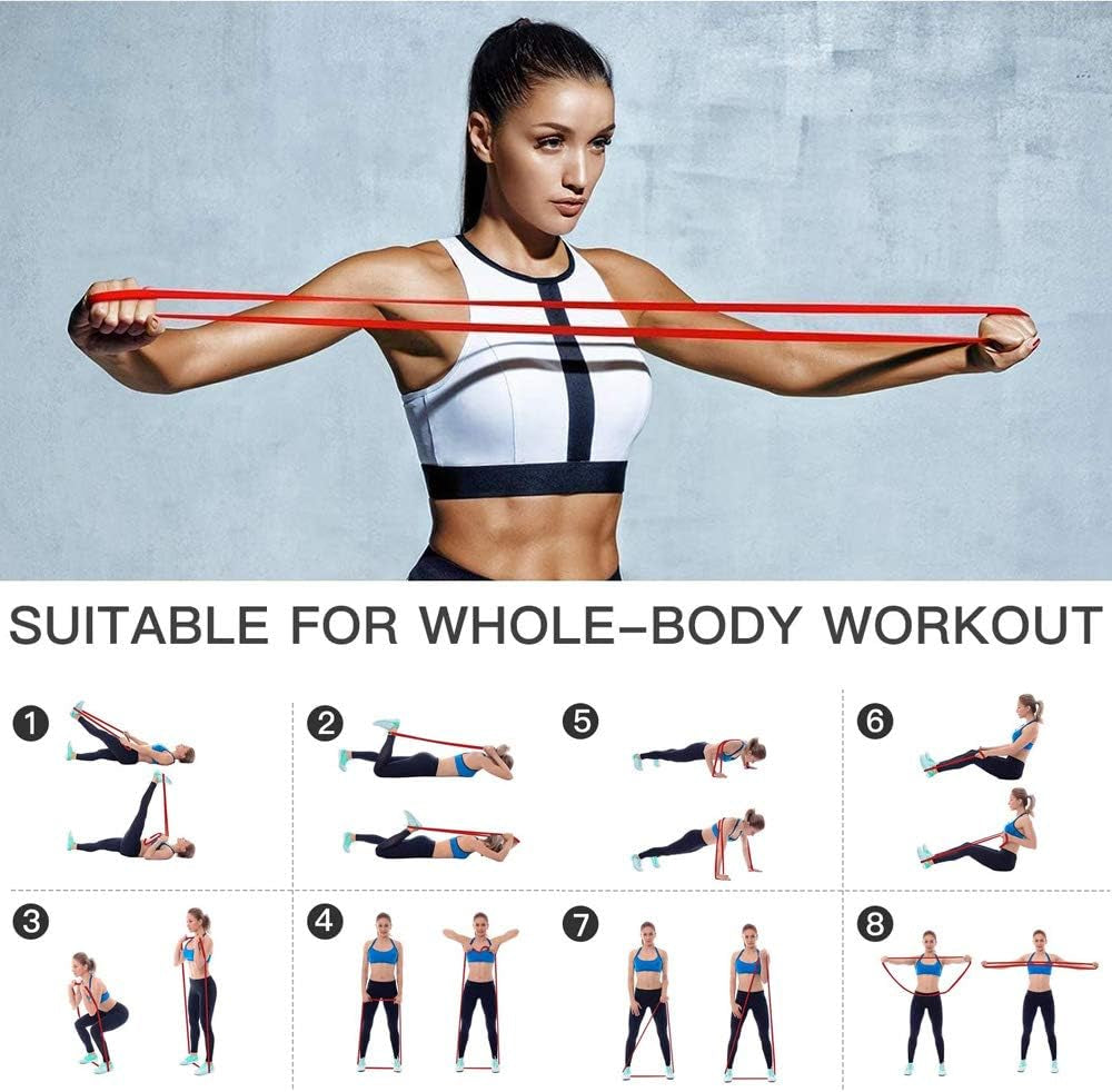 Pull-Up Bands Resistance-Bands Exercise-Bands - Pull up Assistance Bands Workout Bands Resistance for Women Long Resistance Bands Resistance Loop Bands Perfect for Gym Home