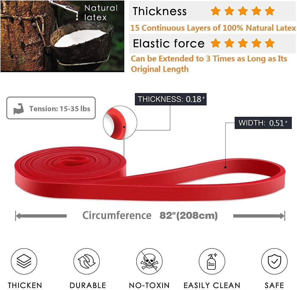 Pull-Up Bands Resistance-Bands Exercise-Bands - Pull up Assistance Bands Workout Bands Resistance for Women Long Resistance Bands Resistance Loop Bands Perfect for Gym Home