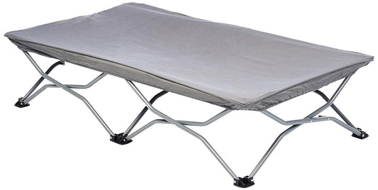 My Cot Portable Travel Bed, Includes Fitted Sheet, Grey, 1 Count (Pack of 1)